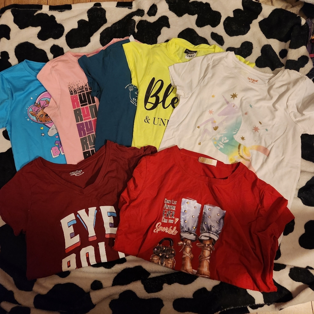 LARGE LOY OF GIRLS SIZE 14/16 TOP SOME NWT AND LIKE NEW